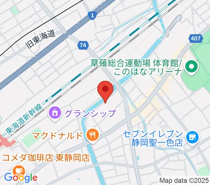静岡UMBERの地図