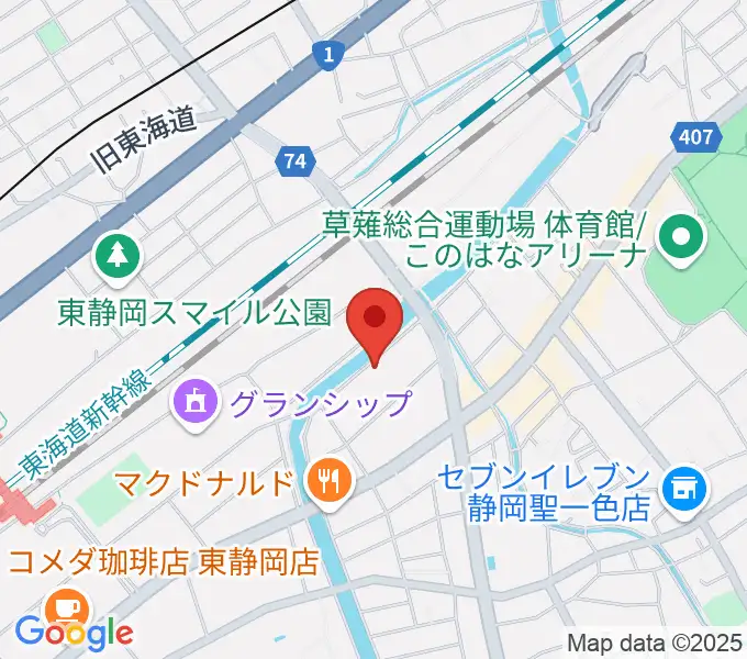 静岡UMBERの地図