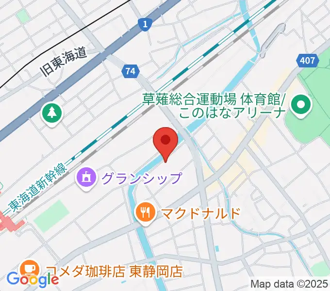 静岡UMBERの地図