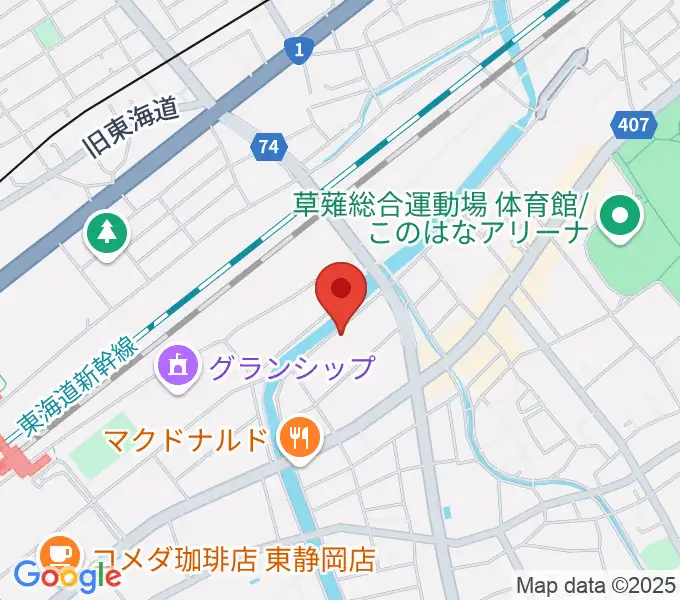 静岡UMBERの地図