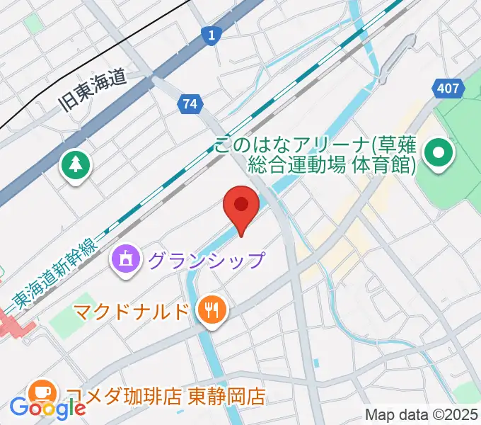 静岡UMBERの地図