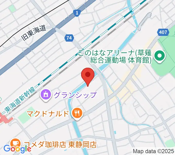 静岡UMBERの地図