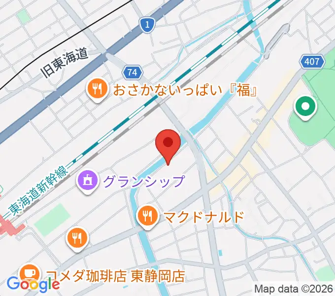 静岡UMBERの地図