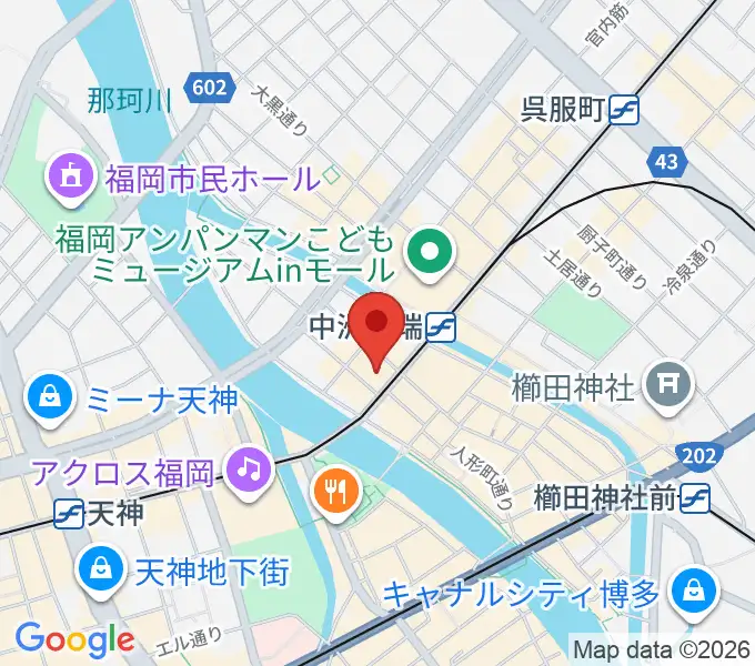 博多メモリーズの地図