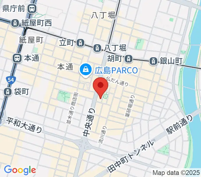 広島メモリーズの地図