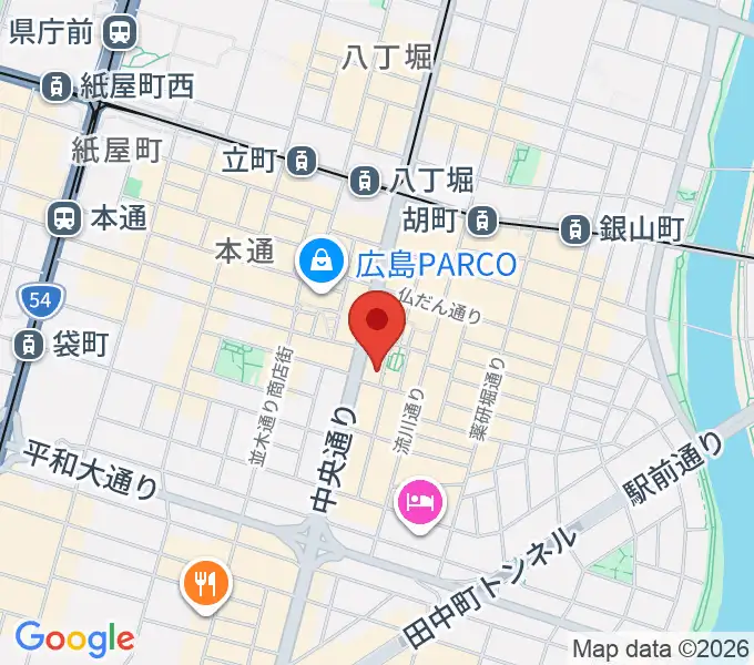 広島メモリーズの地図