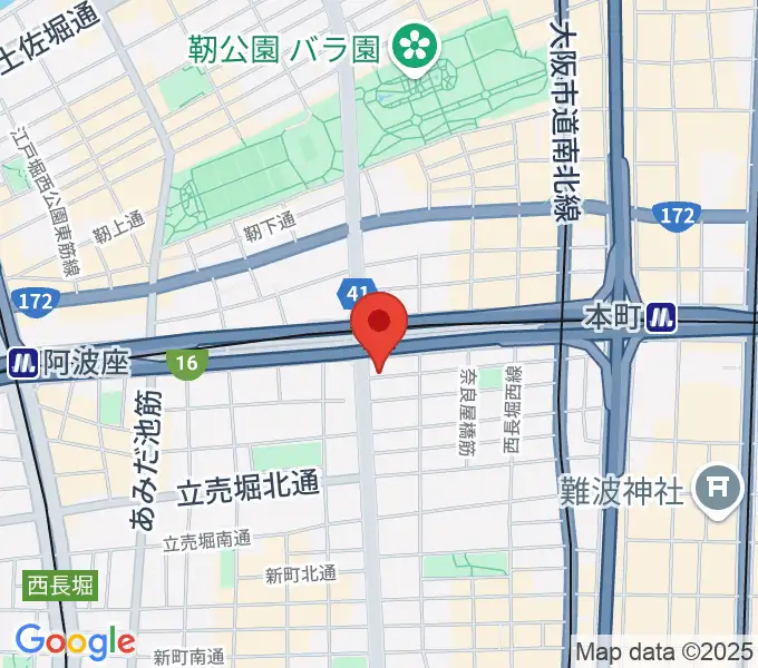 阿波座BIG JACKの地図