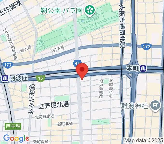 阿波座BIG JACKの地図