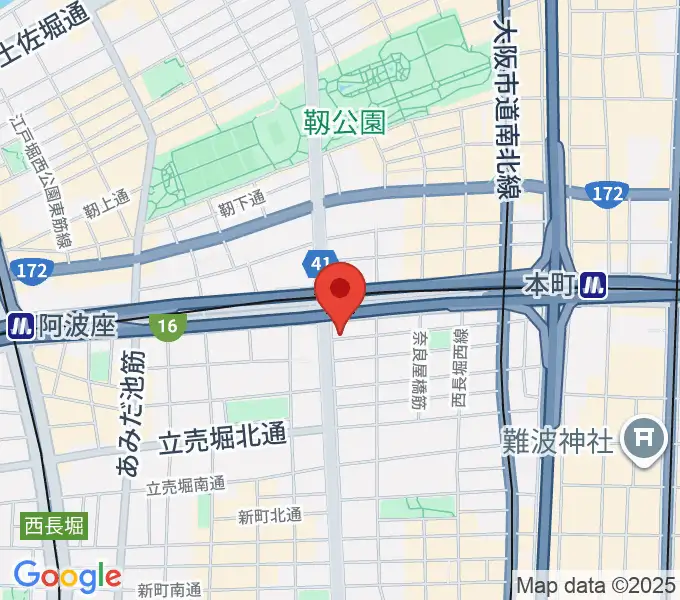 阿波座BIG JACKの地図