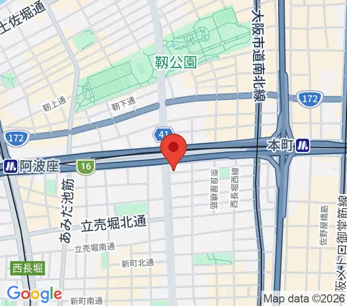 阿波座BIG JACKの地図