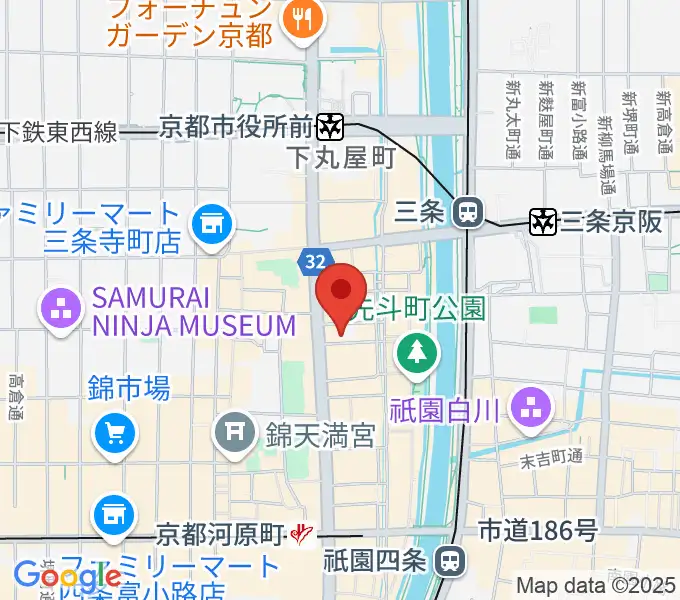 木屋町DEWEYの地図