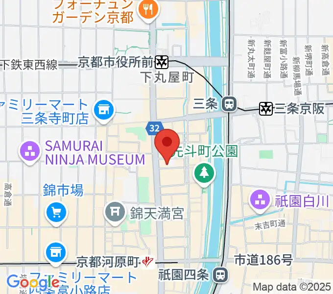 木屋町DEWEYの地図