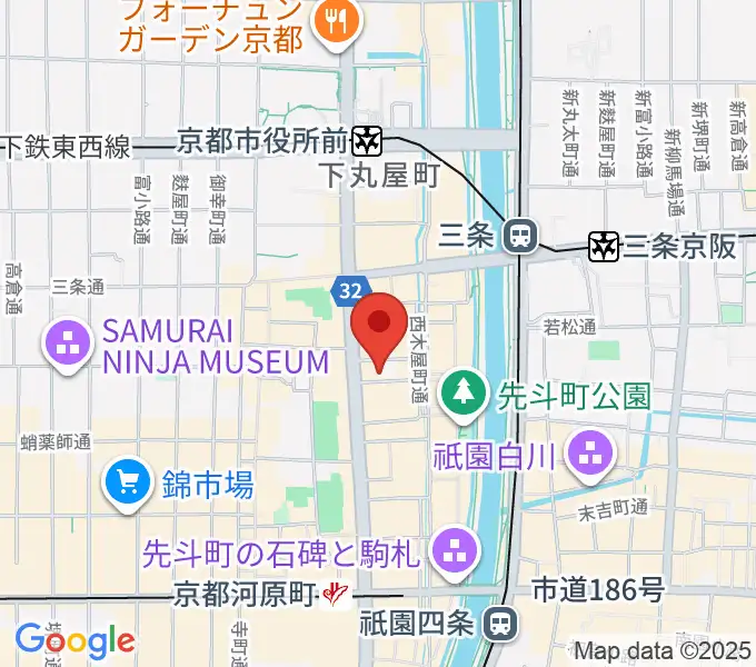 木屋町DEWEYの地図