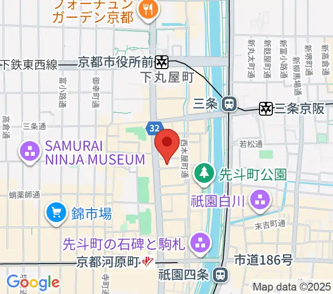 木屋町DEWEYの地図