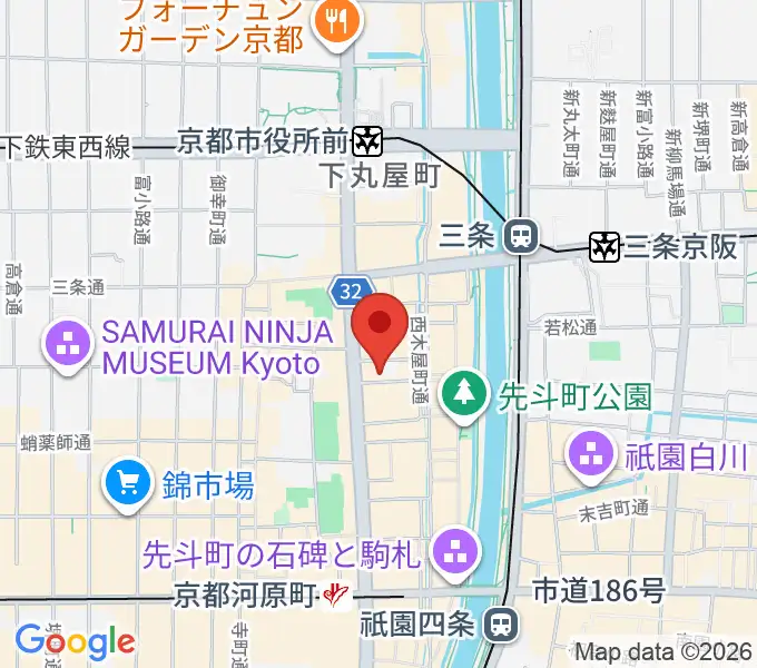 木屋町DEWEYの地図