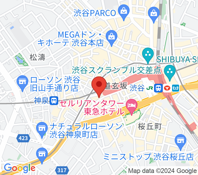 渋谷REXの場所