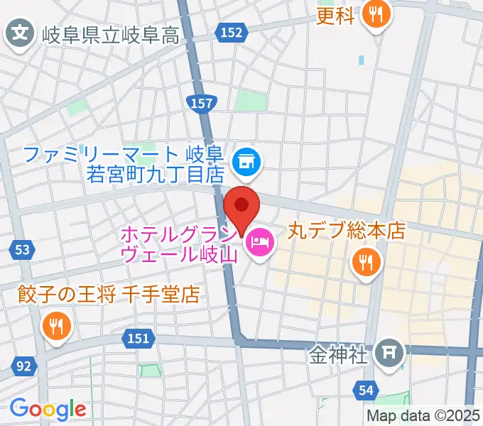 柳ヶ瀬アンツの地図
