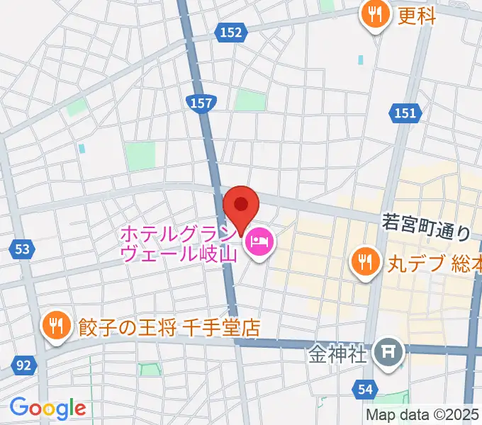 柳ヶ瀬アンツの地図