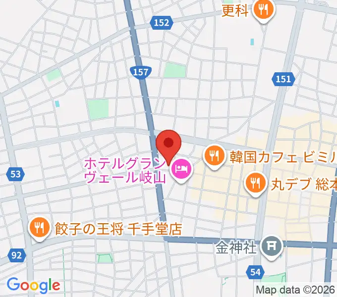 柳ヶ瀬アンツの地図
