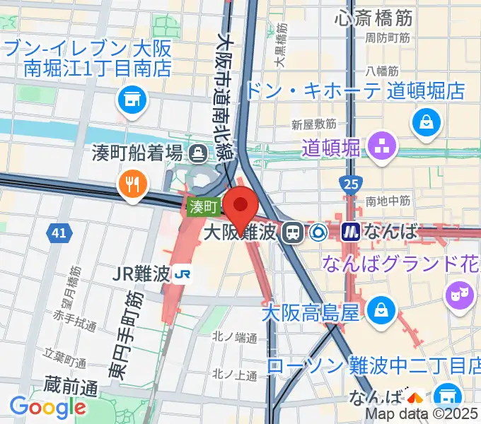 難波Meleの地図