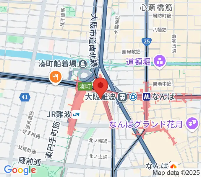 難波Meleの地図