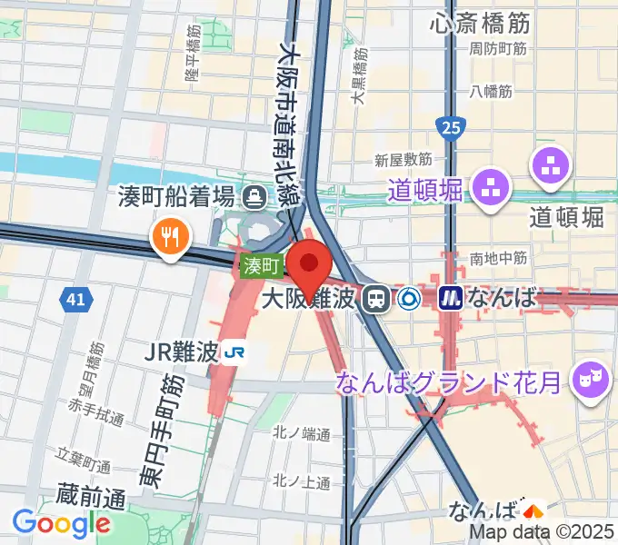 難波Meleの地図