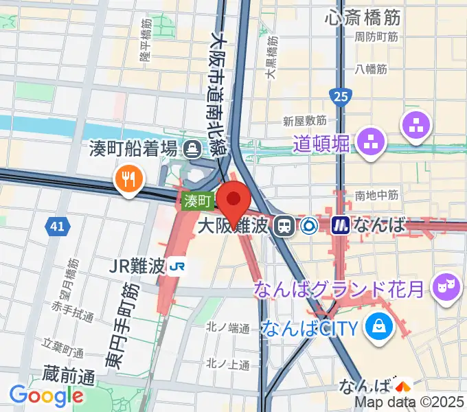 難波Meleの地図