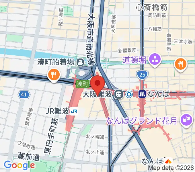 難波Meleの地図