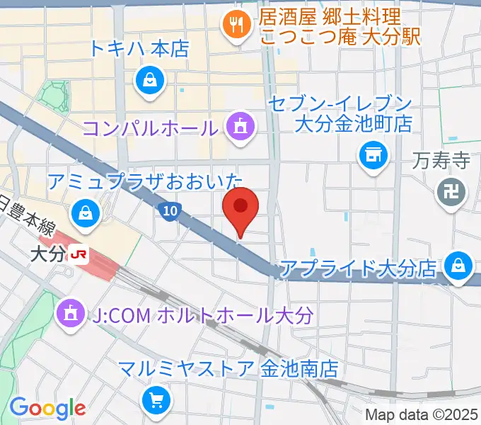 大分DRUM Be-0の地図