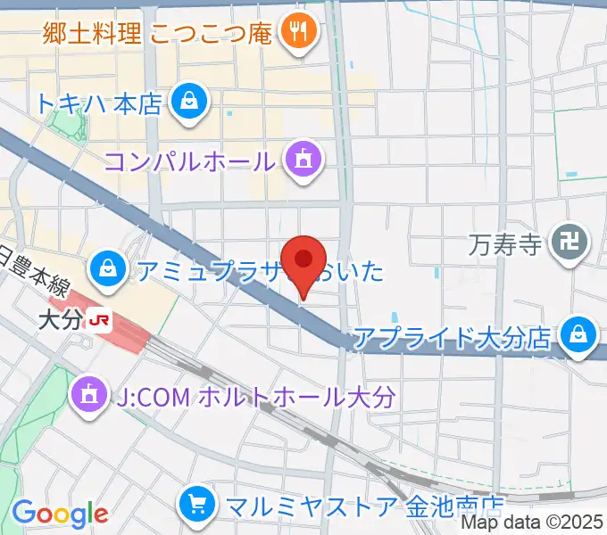 大分DRUM Be-0の地図