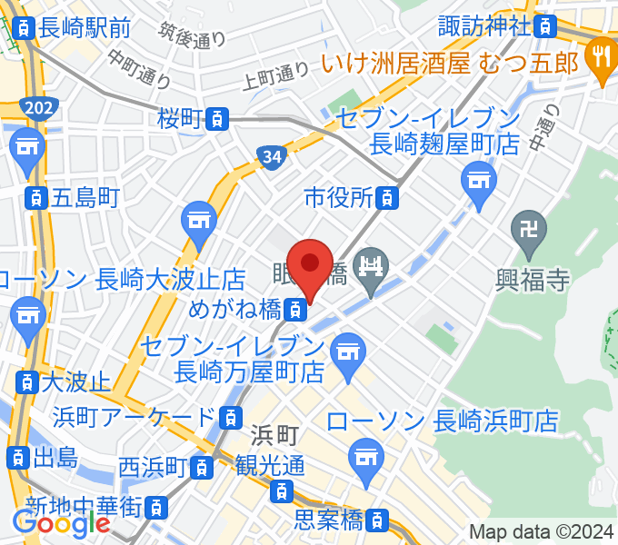 長崎DRUM Be-7の場所