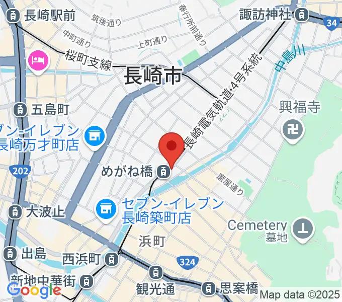 長崎DRUM Be-7の地図