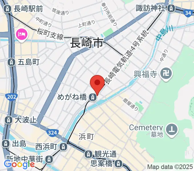 長崎DRUM Be-7の地図