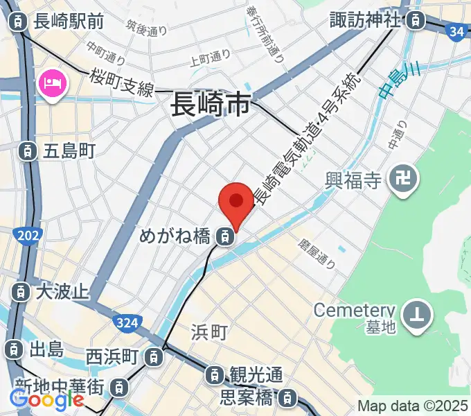 長崎DRUM Be-7の地図