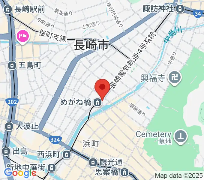 長崎DRUM Be-7の地図