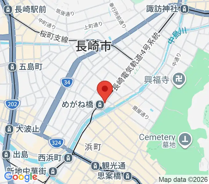 長崎DRUM Be-7の地図