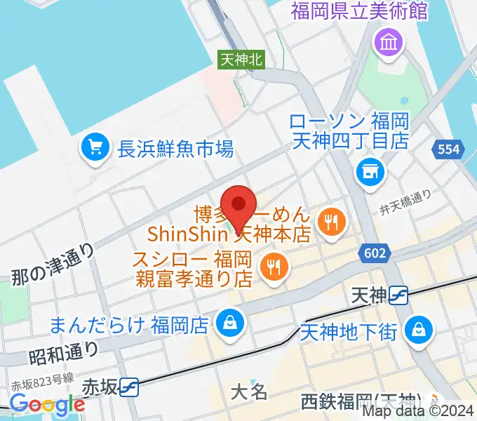 福岡DRUM LOGOSの地図