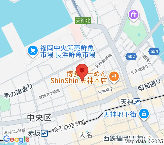 福岡DRUM LOGOSの地図