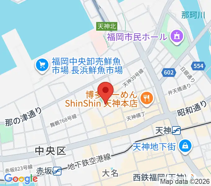 福岡DRUM LOGOSの地図