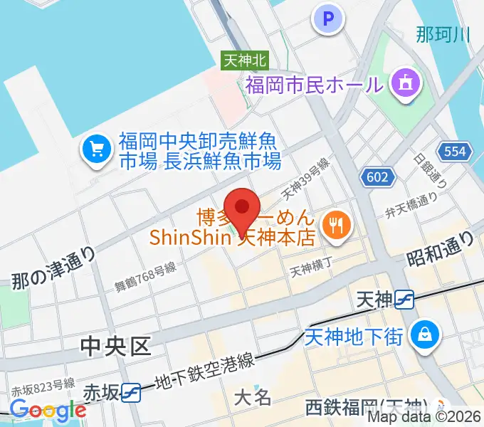 福岡DRUM LOGOSの地図