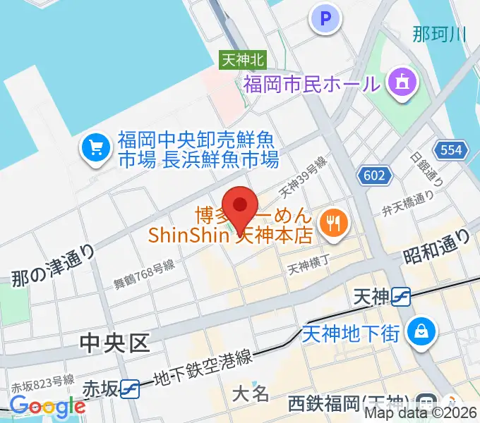 福岡DRUM LOGOSの地図