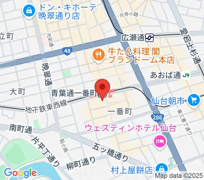仙台MACANAの地図