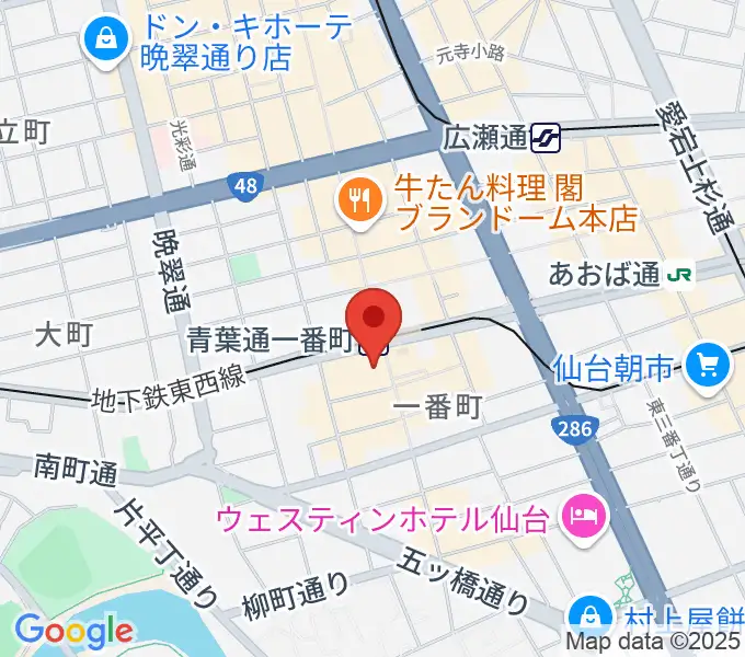 仙台MACANAの地図
