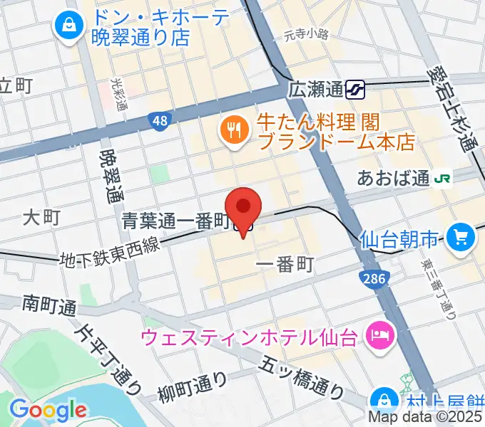 仙台MACANAの地図