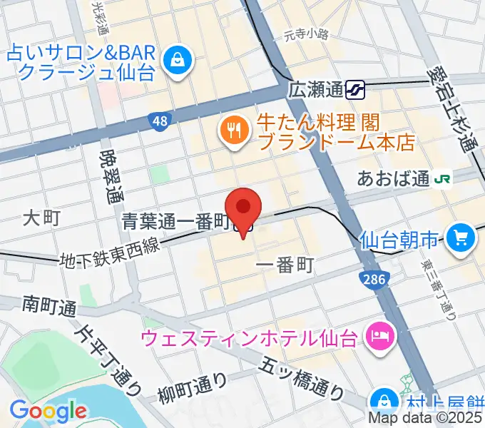 仙台MACANAの地図
