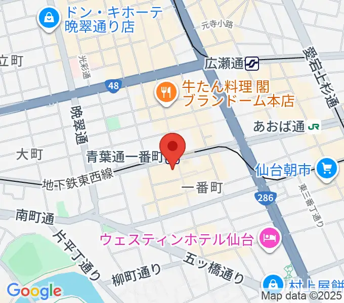 仙台MACANAの地図