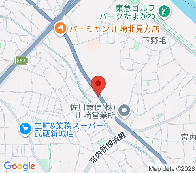 サンフォニックスの地図