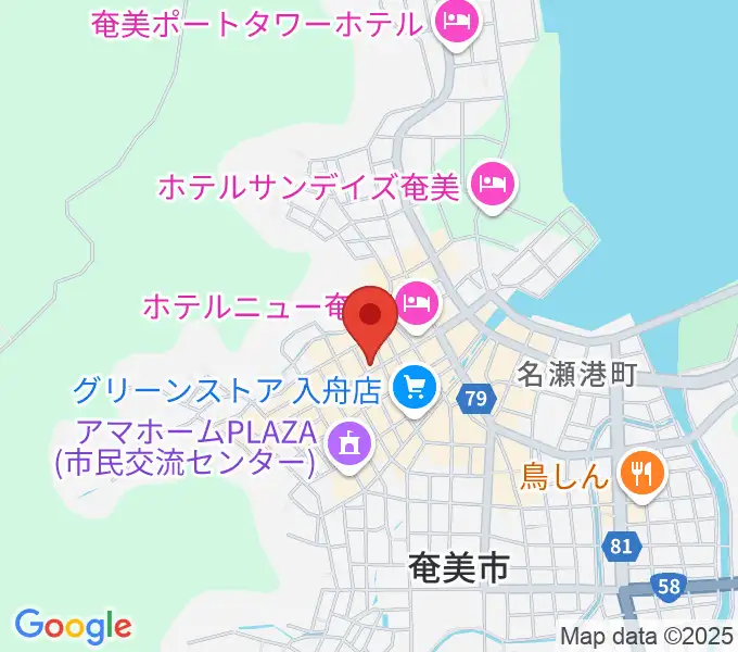 奄美ASIVIの地図