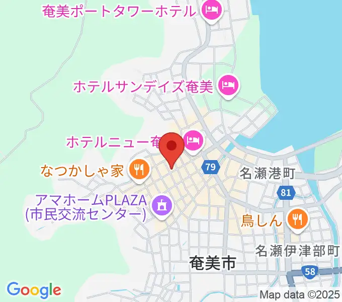 奄美ASIVIの地図