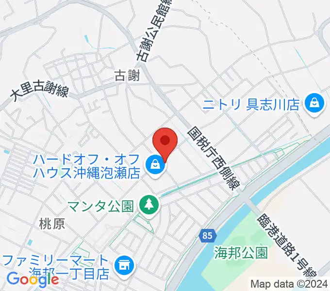 イガルーサウンドスタジオの地図